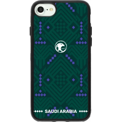 iPhone 7 / 8 / SE (2020, 2022) Case Hülle - Silikon schwarz Saudi Arabien 2026 personalisierbares Fussballtrikot
