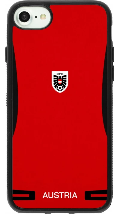 iPhone 7 / 8 / SE (2020, 2022) Case Hülle - Silikon schwarz O?sterreich 2026 personalisierbares Fussballtrikot