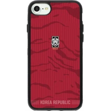 iPhone 7 / 8 / SE (2020, 2022) Case Hülle - Silikon schwarz Südkorea 2026 personalisierbares Fussballtrikot