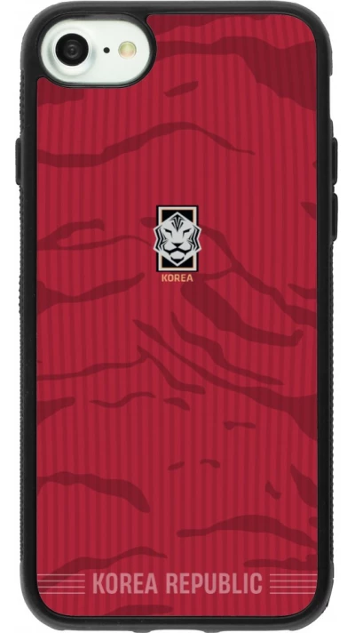 iPhone 7 / 8 / SE (2020, 2022) Case Hülle - Silikon schwarz Südkorea 2026 personalisierbares Fussballtrikot