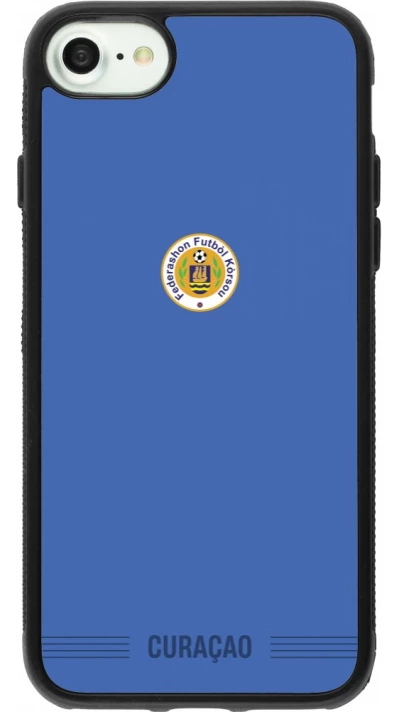 iPhone 7 / 8 / SE (2020, 2022) Case Hülle - Silikon schwarz Curaçao 2026 personalisierbares Fussballtrikot