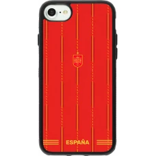 iPhone 7 / 8 / SE (2020, 2022) Case Hülle - Silikon schwarz Spanien 2026 personalisierbares Fussballtrikot