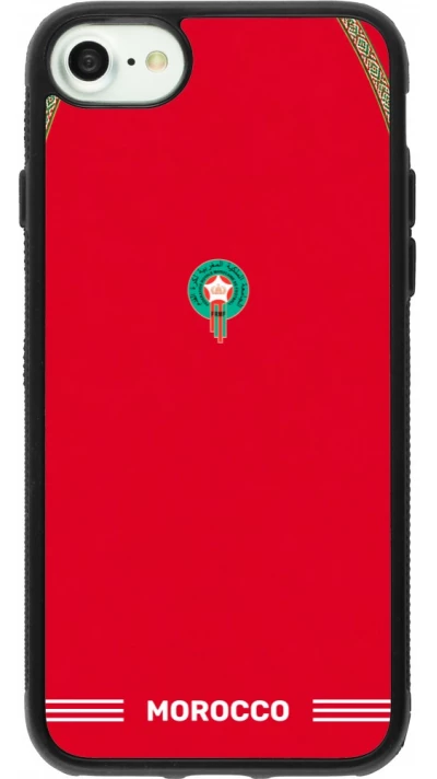 iPhone 7 / 8 / SE (2020, 2022) Case Hülle - Silikon schwarz Marokko 2026 personalisierbares Fussballtrikot