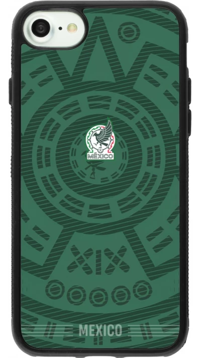 iPhone 7 / 8 / SE (2020, 2022) Case Hülle - Silikon schwarz Mexiko 2026 personalisierbares Fussballtrikot