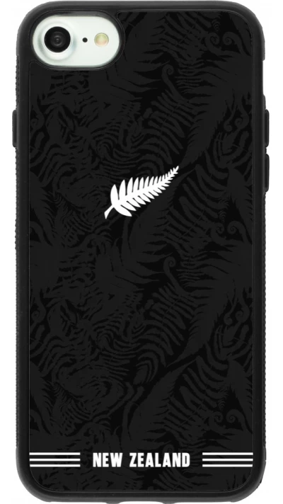 iPhone 7 / 8 / SE (2020, 2022) Case Hülle - Silikon schwarz Neuseeland 2026 personalisierbares Fussballtrikot