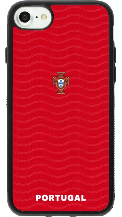 iPhone 7 / 8 / SE (2020, 2022) Case Hülle - Silikon schwarz Portugal 2026 personalisierbares Fussballtrikot