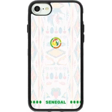 iPhone 7 / 8 / SE (2020, 2022) Case Hülle - Silikon schwarz Senegal 2026 personalisierbares Fussballtrikot