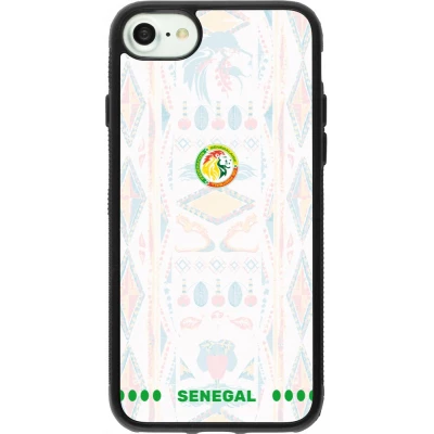 iPhone 7 / 8 / SE (2020, 2022) Case Hülle - Silikon schwarz Senegal 2026 personalisierbares Fussballtrikot