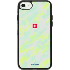 iPhone 7 / 8 / SE (2020, 2022) Case Hülle - Silikon schwarz Schweiz Away 2026 personalisierbares Fussballtrikot