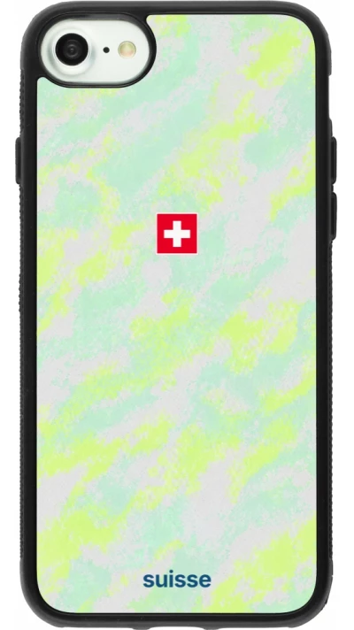 iPhone 7 / 8 / SE (2020, 2022) Case Hülle - Silikon schwarz Schweiz Away 2026 personalisierbares Fussballtrikot