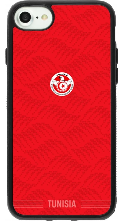iPhone 7 / 8 / SE (2020, 2022) Case Hülle - Silikon schwarz Tunesien 2026 personalisierbares Fussballtrikot