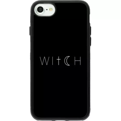 Coque iPhone 7 / 8 / SE (2020, 2022) - Silicone rigide noir Halloween 22 witch word