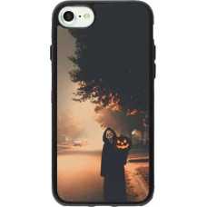 Coque iPhone 7 / 8 / SE (2020, 2022) - Silicone rigide noir Halloween 2025 Scream