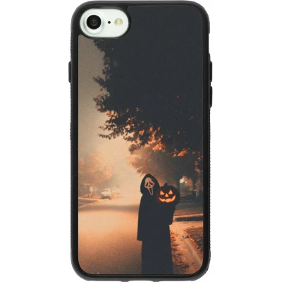 Coque iPhone 7 / 8 / SE (2020, 2022) - Silicone rigide noir Halloween 2025 Scream