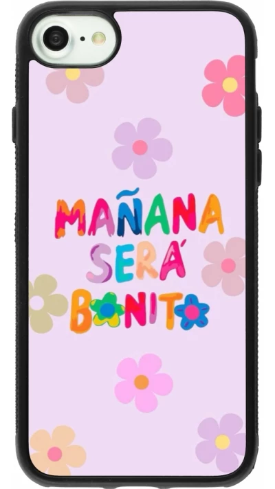 iPhone 7 / 8 / SE (2020, 2022) Case Hülle - Silikon schwarz Karol G Manana sera bonito