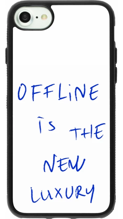 iPhone 7 / 8 / SE (2020, 2022) Case Hülle - Silikon schwarz Offline is the new luxury