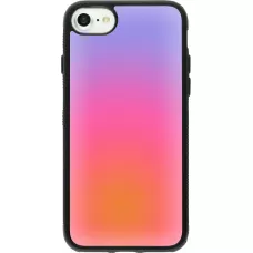 iPhone 7 / 8 / SE (2020, 2022) Case Hülle - Silikon schwarz Orange Pink Blue Gradient