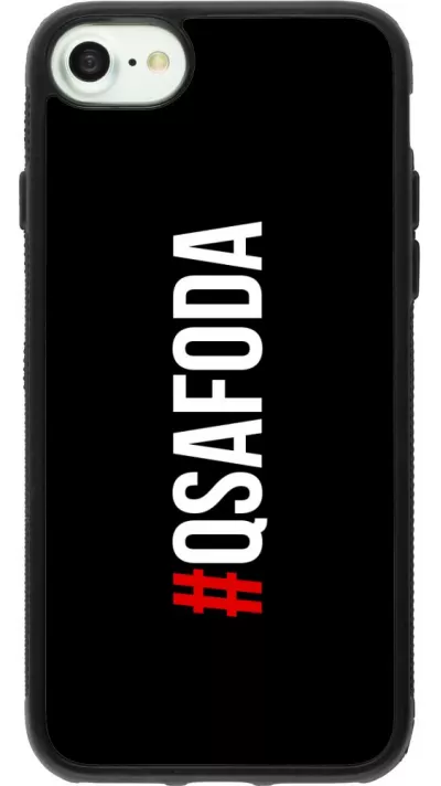 Coque iPhone 7 / 8 / SE (2020, 2022) - Silicone rigide noir Qsafoda 1