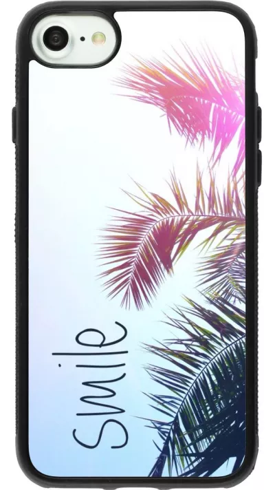 Coque iPhone 7 / 8 / SE (2020, 2022) - Silicone rigide noir Smile 05