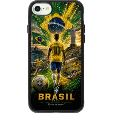 iPhone 7 / 8 / SE (2020, 2022) Case Hülle - Silikon schwarz Fussball Brasilien splash 2026