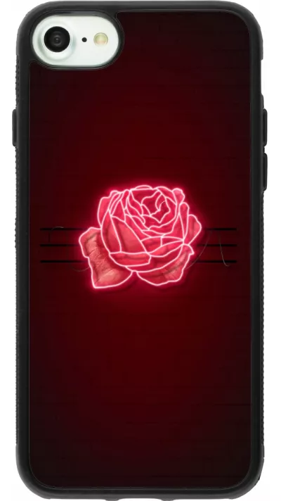iPhone 7 / 8 / SE (2020, 2022) Case Hülle - Silikon schwarz Spring 23 neon rose