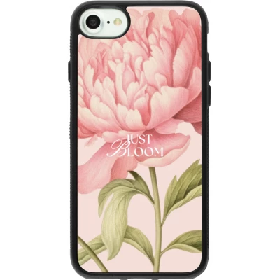 Coque iPhone 7 / 8 / SE (2020, 2022) - Silicone rigide noir Just Bloom Spring 2026