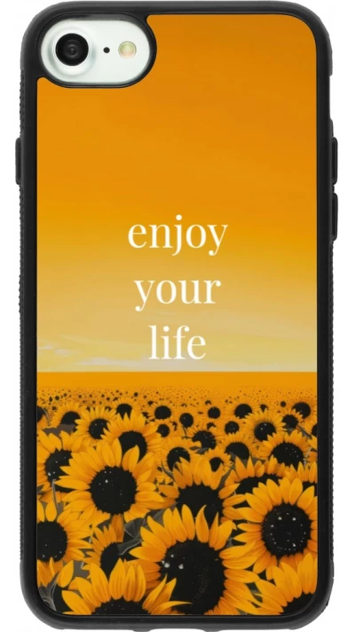 iPhone 7 / 8 / SE (2020, 2022) Case Hülle - Silikon schwarz Summer 2026 Enjoy your life