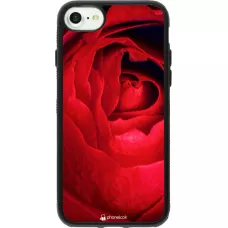 Coque iPhone 7 / 8 / SE (2020, 2022) - Silicone rigide noir Valentine 2022 Rose