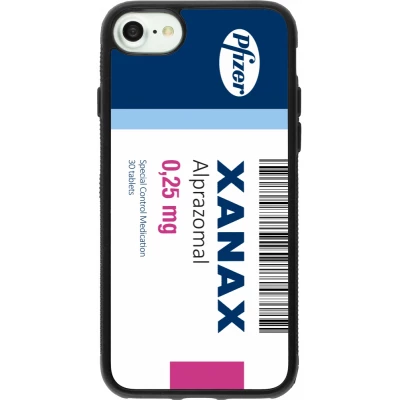 iPhone 7 / 8 / SE (2020, 2022) Case Hülle - Silikon schwarz Xanax Alprazolam 2025