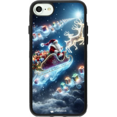 iPhone 7 / 8 / SE (2020, 2022) Case Hülle - Silikon schwarz Weihnachten 2023 Verzauberter Weihnachtsmann