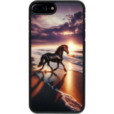Coque iPhone 7 Plus / 8 Plus - Cheval majestueux plage