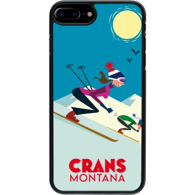 Coque iPhone 7 Plus / 8 Plus - Crans-Montana Ski Downhill