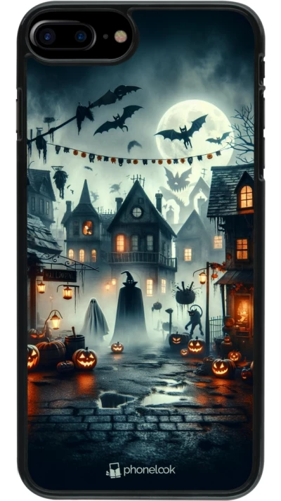 iPhone 7 Plus / 8 Plus Case Hülle - Halloween Spukstadt
