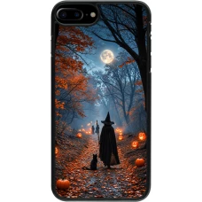 Coque iPhone 7 Plus / 8 Plus - Halloween 2026 Witch with a cat