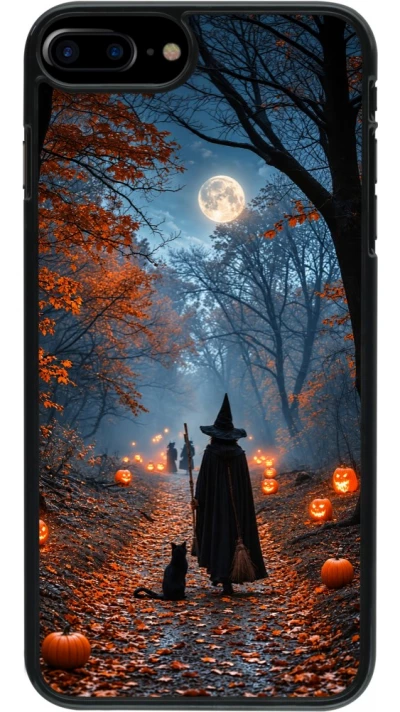 Coque iPhone 7 Plus / 8 Plus - Halloween 2026 Witch with a cat