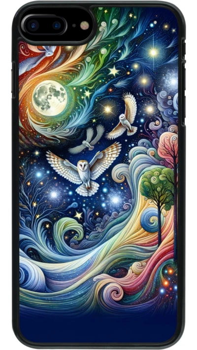 iPhone 7 Plus / 8 Plus Case Hülle - Fliegender Blumen-Eule