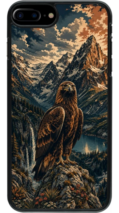 Coque iPhone 7 Plus / 8 Plus - Linocut Aigle Royal