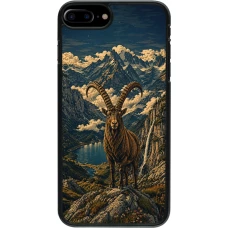 iPhone 7 Plus / 8 Plus Case Hülle - Linocut Steinbock