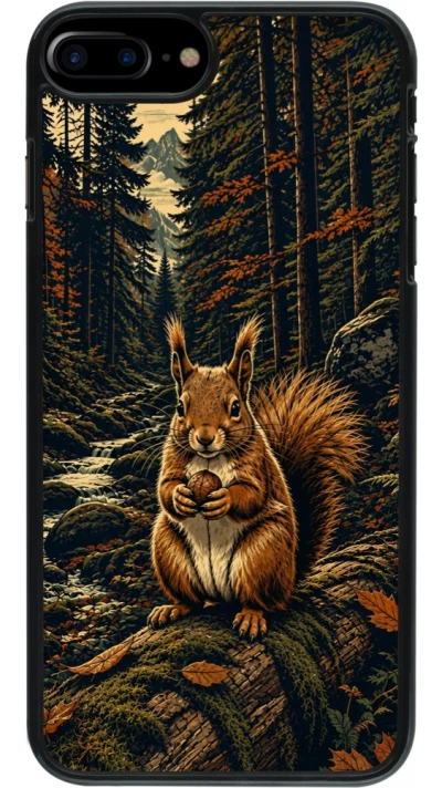 Coque iPhone 7 Plus / 8 Plus - Linocut Ecureuil