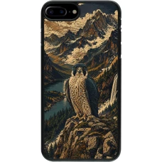 iPhone 7 Plus / 8 Plus Case Hülle - Linocut Wanderfalke