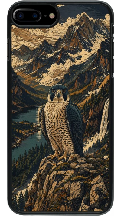 Coque iPhone 7 Plus / 8 Plus - Linocut Faucun pèlerin