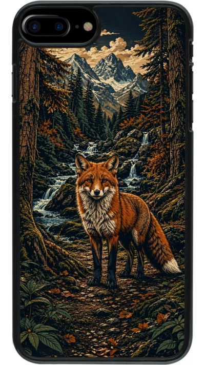 Coque iPhone 7 Plus / 8 Plus - Linocut Renard