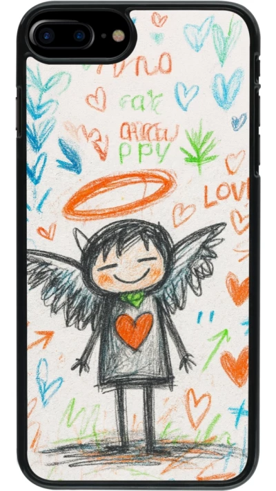 iPhone 7 Plus / 8 Plus Case Hülle - Little Angel Sketch Love