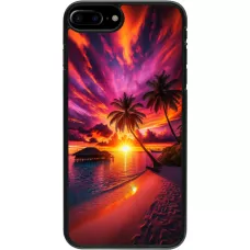 iPhone 7 Plus / 8 Plus Case Hülle - Malediven Abenddämmerung Glückseligkeit