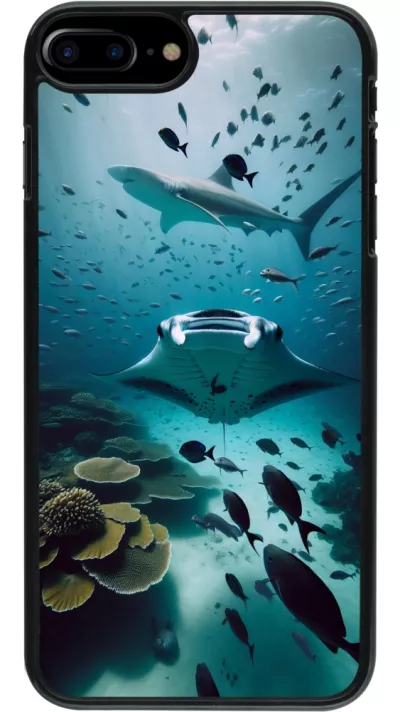 iPhone 7 Plus / 8 Plus Case Hülle - Manta Lagune Reinigung