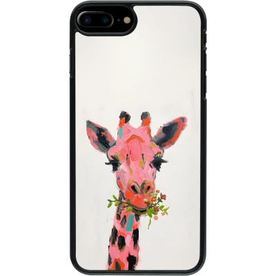 iPhone 7 Plus / 8 Plus Case Hülle - Pink Girafe Paint