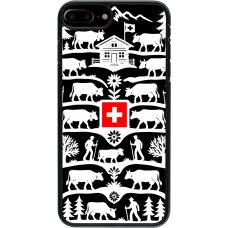iPhone 7 Plus / 8 Plus Case Hülle - Poya Schweiz 3 schwarz