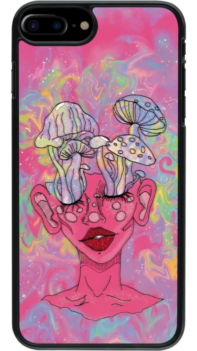 iPhone 7 Plus / 8 Plus Case Hülle - Psychedelic pink mushroom