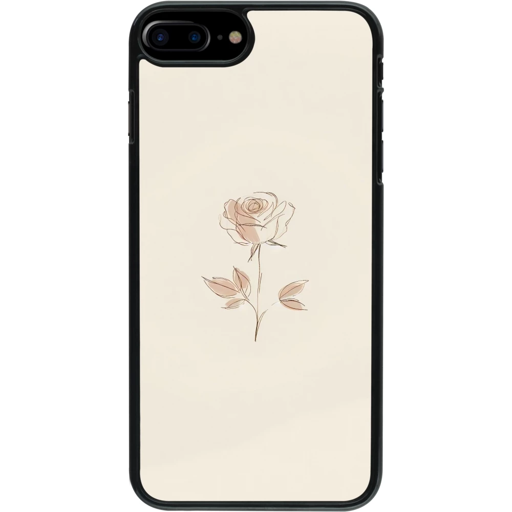 Coque iPhone 7 Plus / 8 Plus - Sable Rose Minimaliste