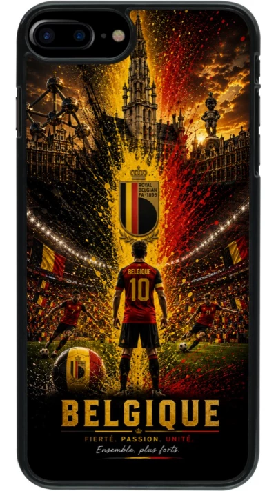 iPhone 7 Plus / 8 Plus Case Hülle - Fussball Belgien splash 2026